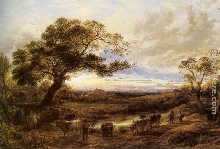 John Linnell Harvest Time in Sussex